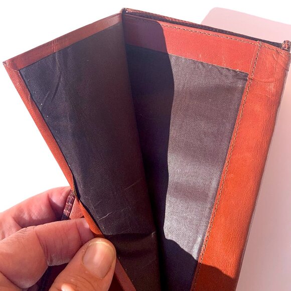 VTG Women’s Neiman Marcus Lizard Embossed Leather Wallet/Checkbook Cover Spain - Picture 7 of 9